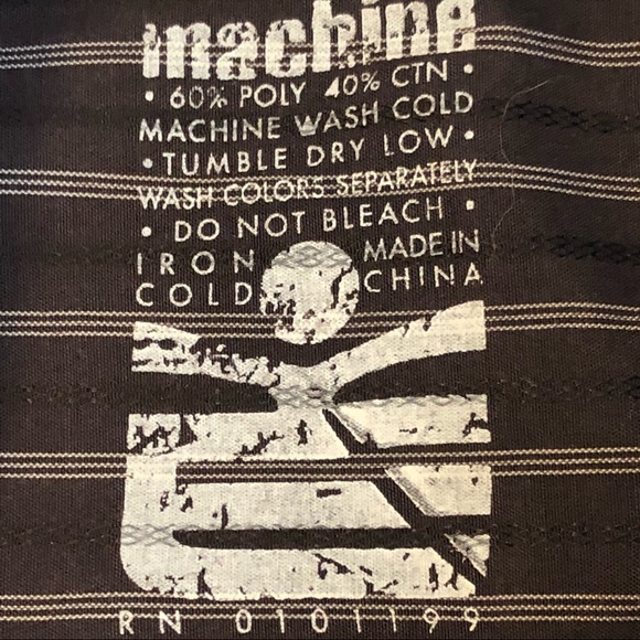Machine Printed Long Sleeve Shirt-M. NWOT. - Picture 5 of 5